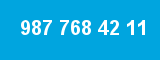 987 768 42 11